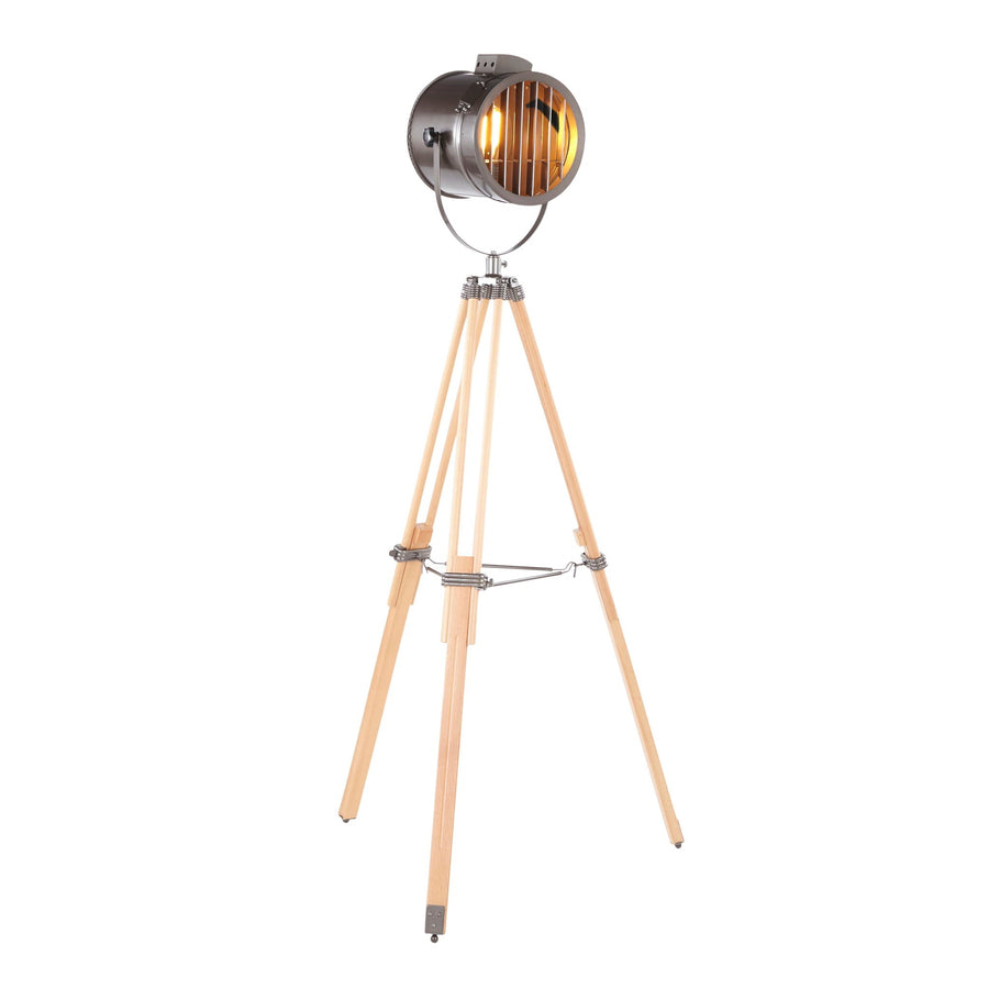 Ahoy Adjustable Tripod Floor Lamp — Natural & Antique