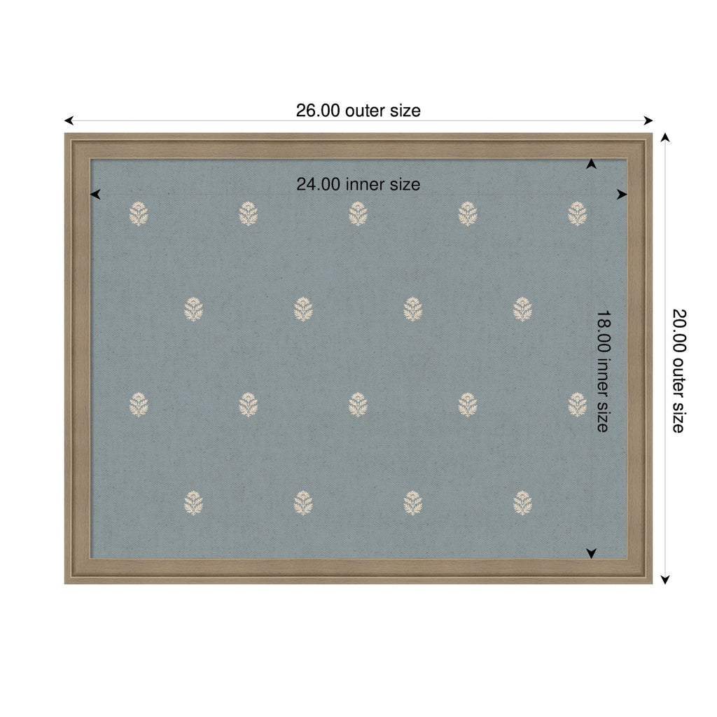 Pinboard Blue Botanical Block Print