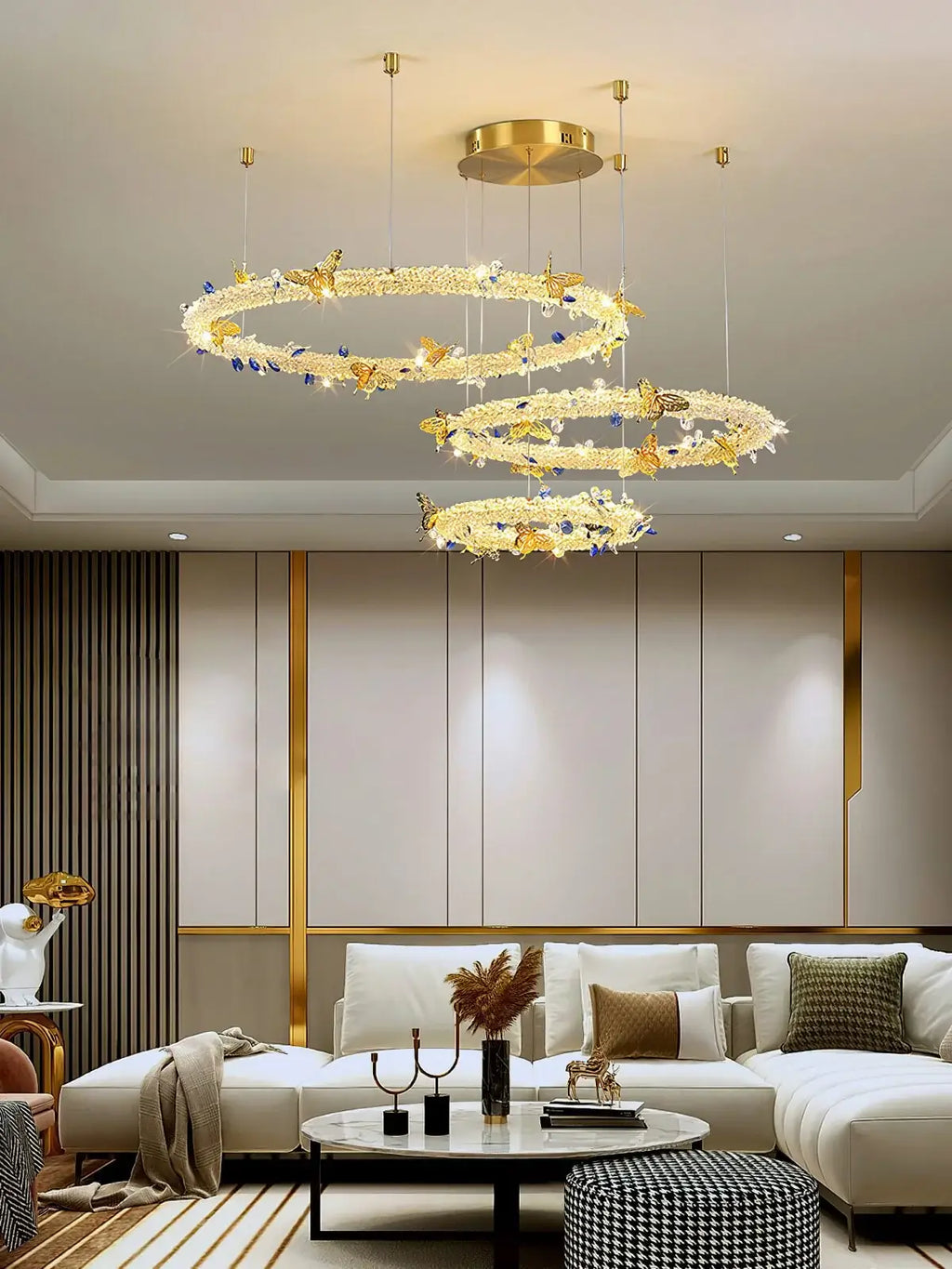 Azu Crystal Butterfly Chandelier