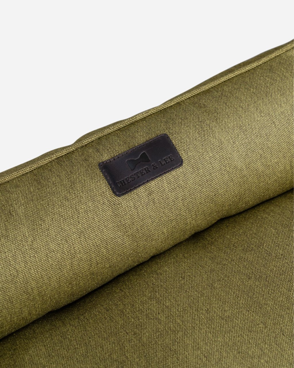 Chester & Lee Cotton Sleeper Dog Bed — Olive
