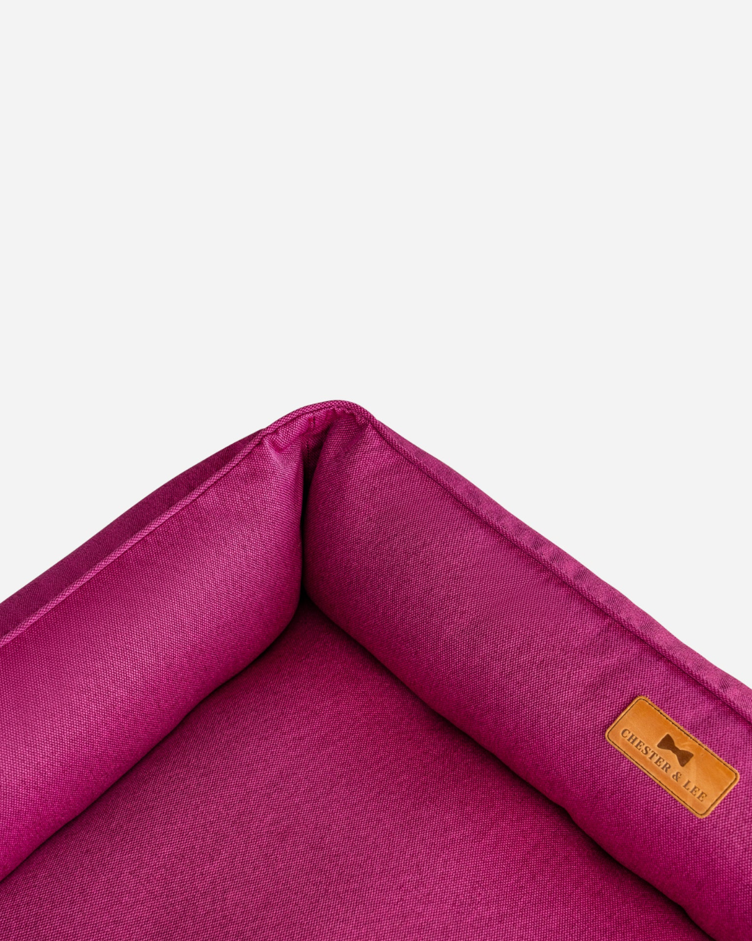 Chester & Lee Cotton Sleeper Dog Bed — Berry Pink