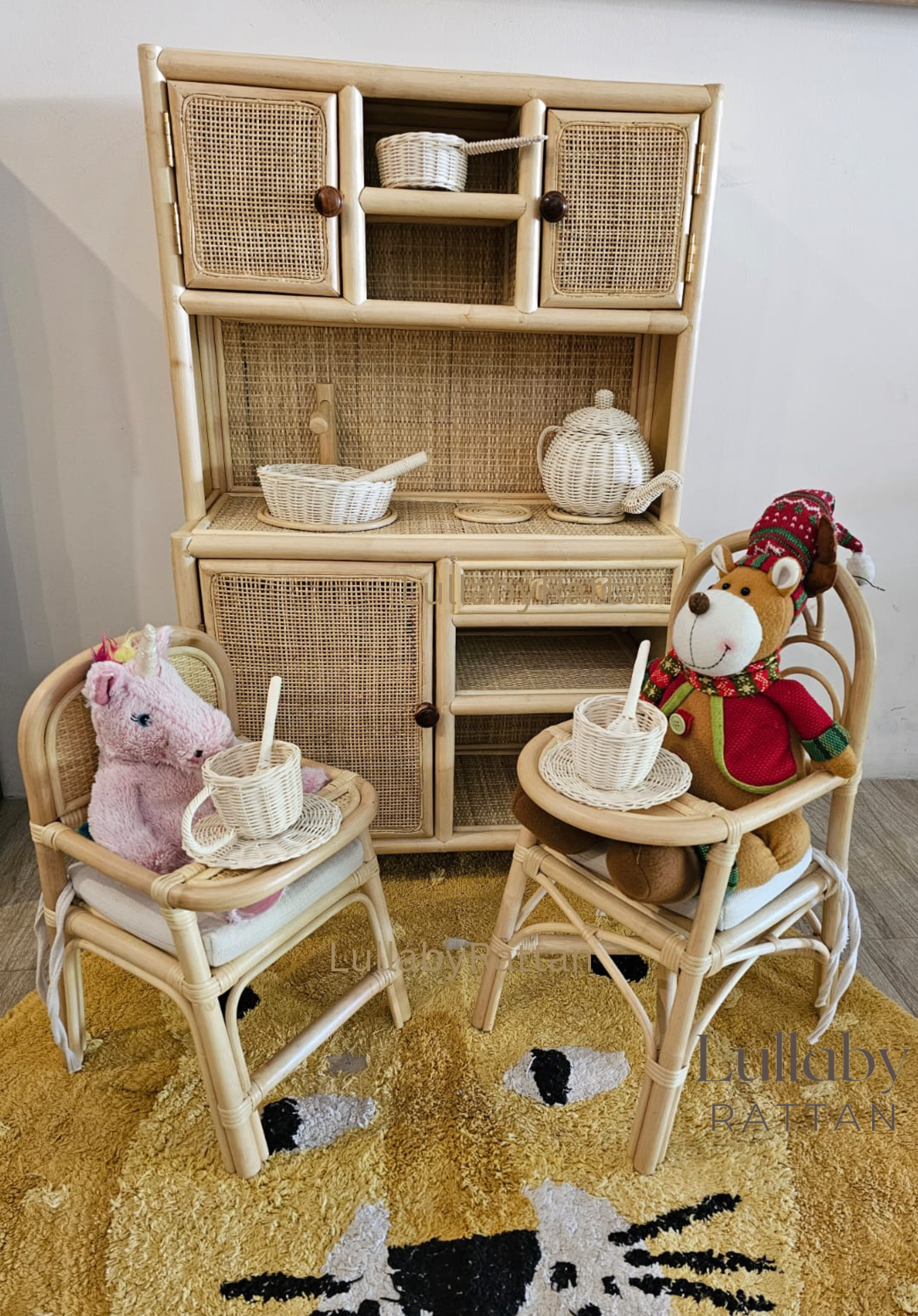 Rattan Doll High Chair
