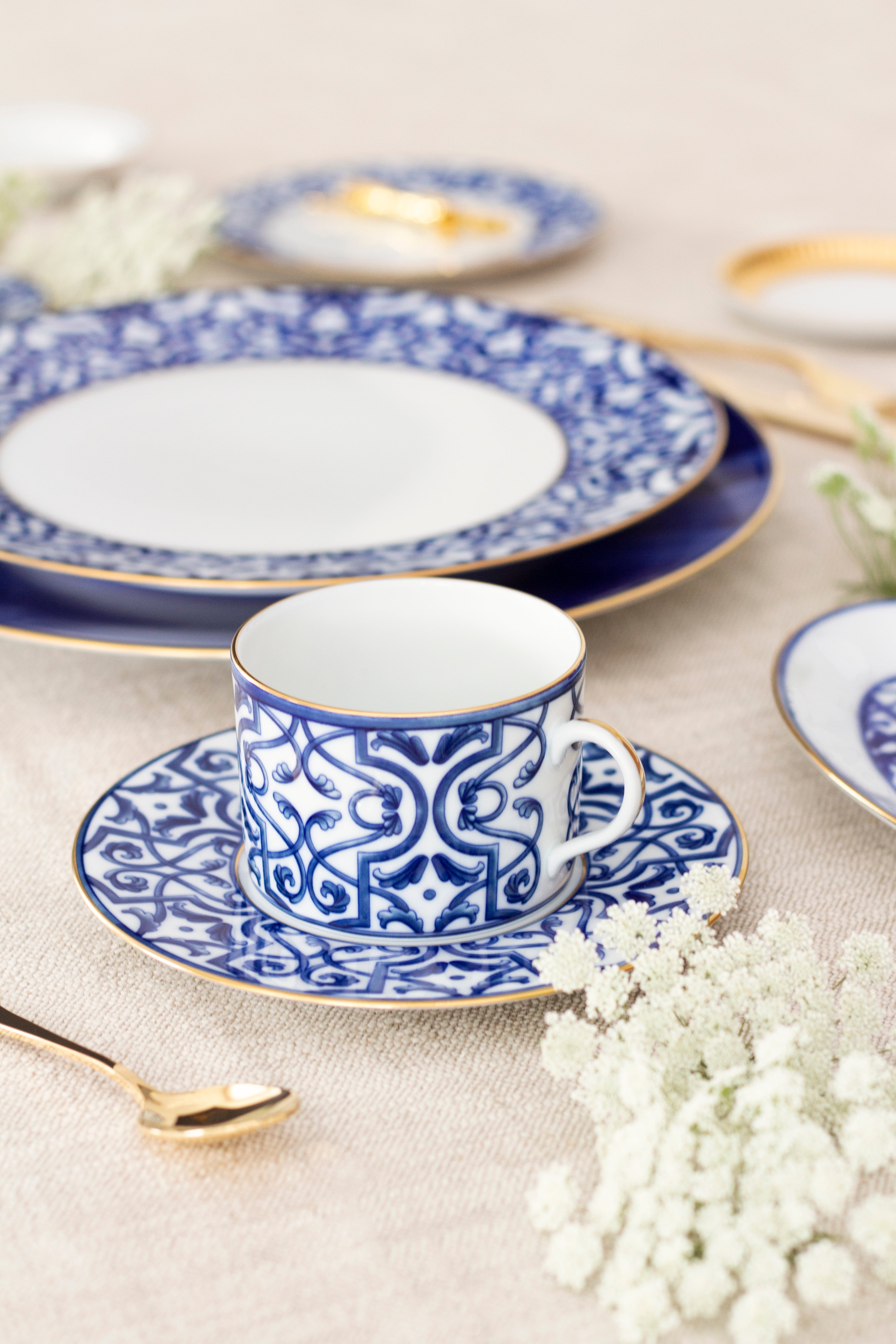 Blue Legacy Tea Cup & Saucer (Set of 2)