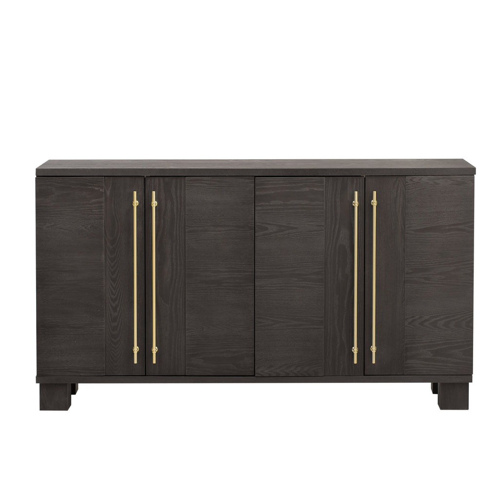 Modern Wood Sideboard with Adjustable Shelves