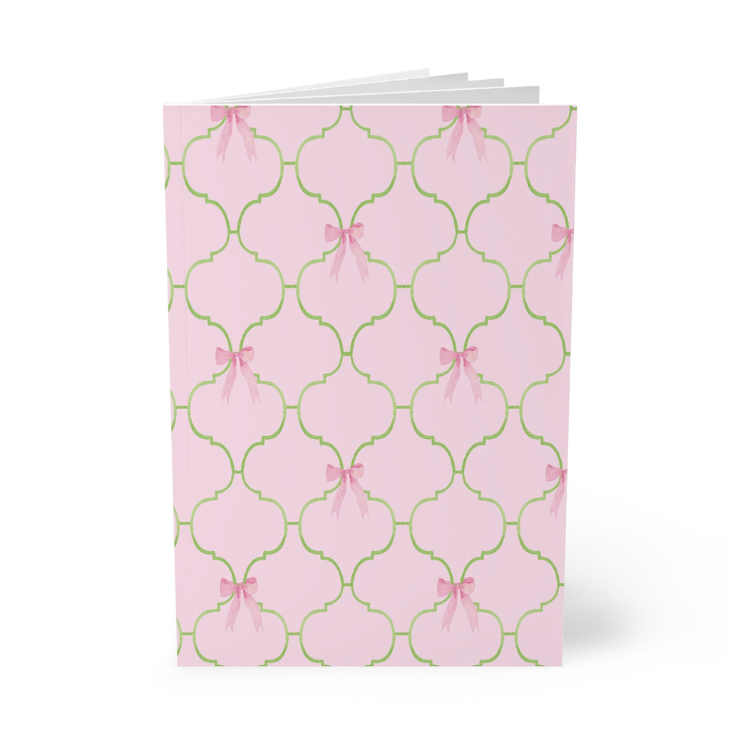 Watercolor Bow Softcover Notebook