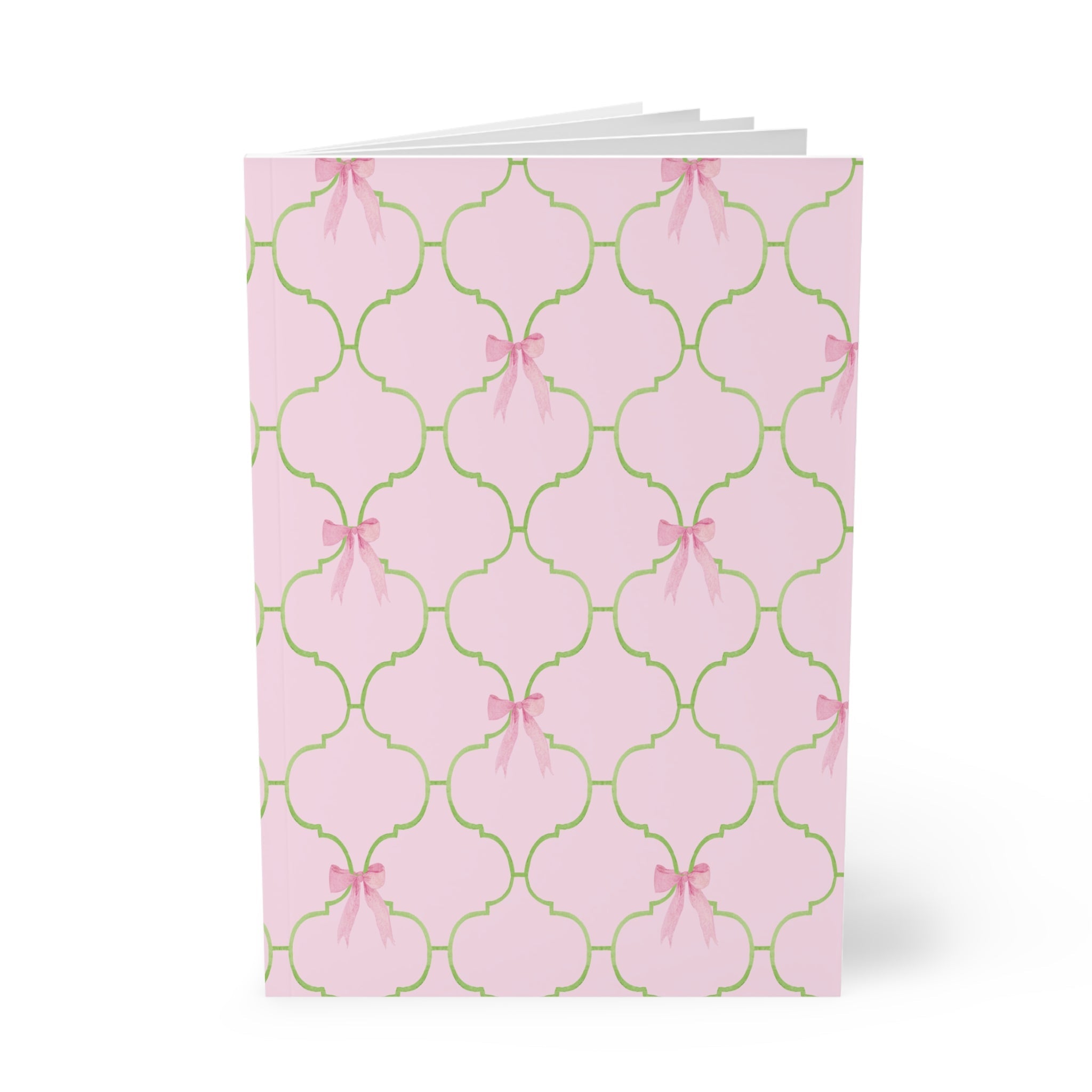 Watercolor Bow Softcover Notebook