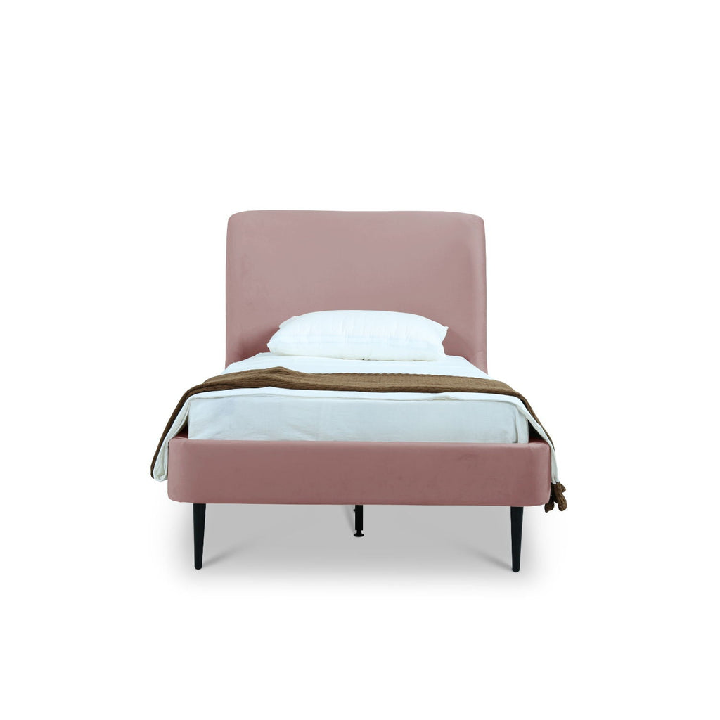 Heather - Upholstered Bed With Curved Headboard
