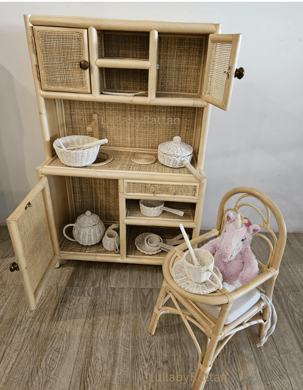 Rattan Doll High Chair