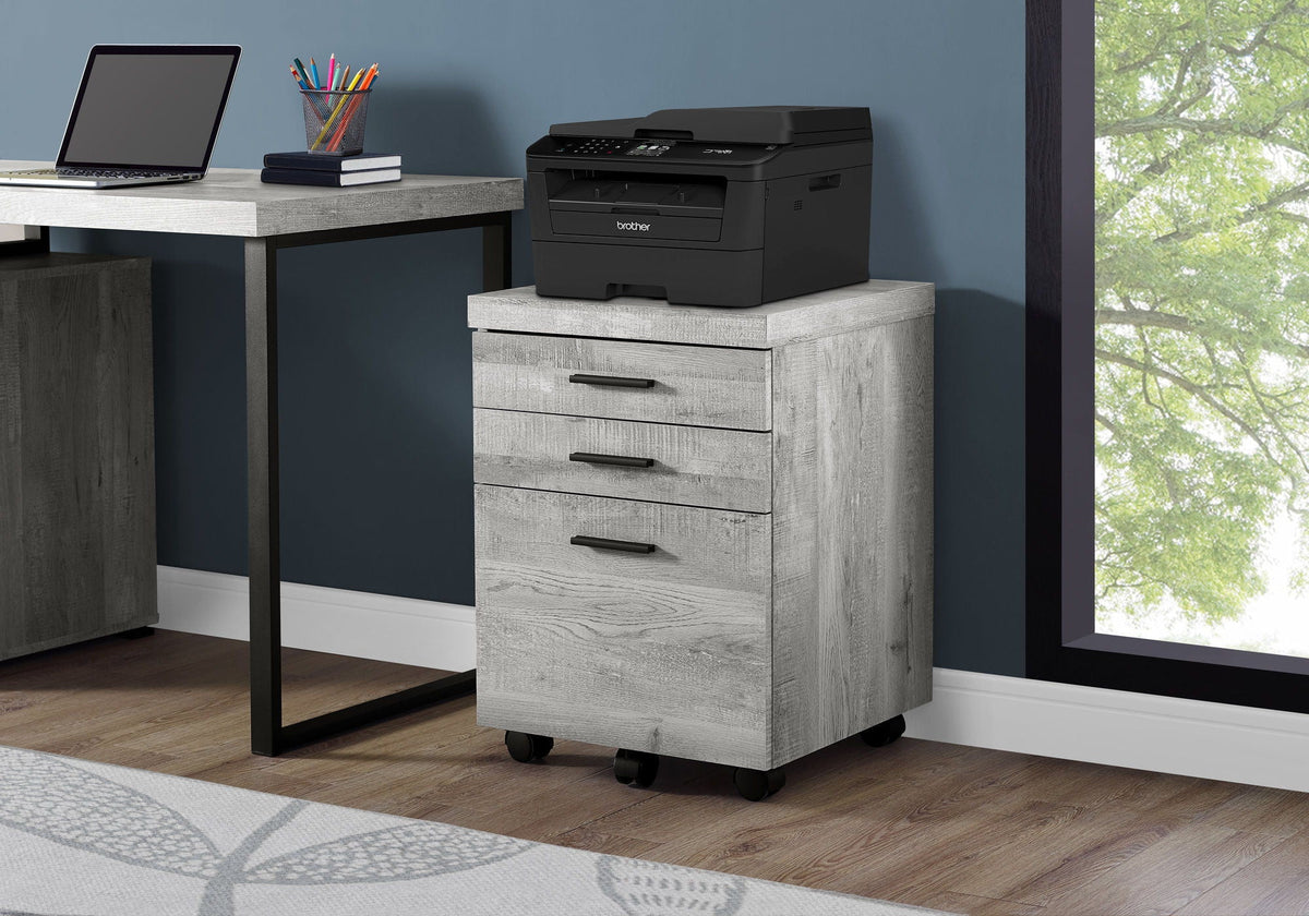 Rolling File Cabinet with Storage Drawers & Printer Stand
