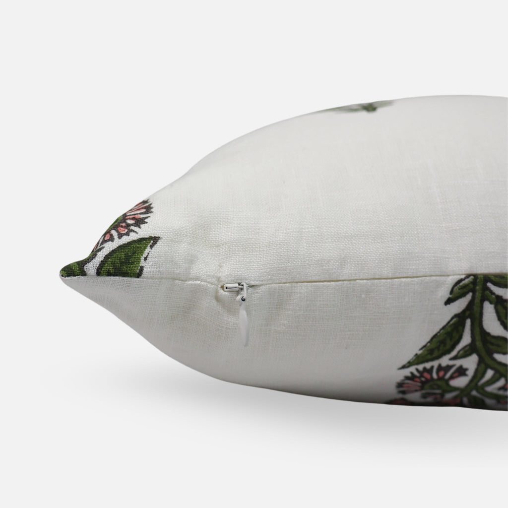 Begum Linen Pillow Cover — Pink