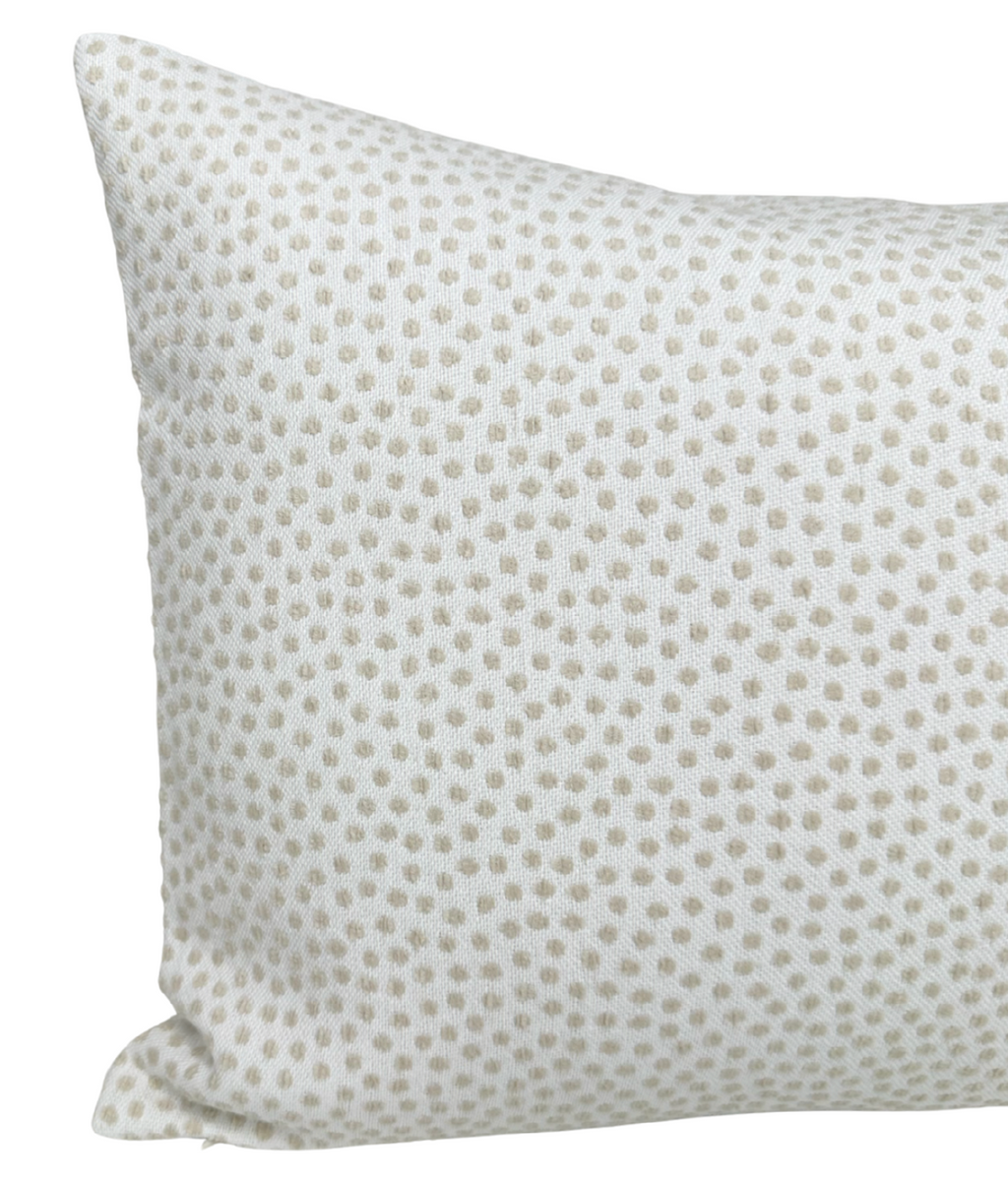 Kravet Spotted Pillow Cover in Tan, 36085-16, Indoor Outdoor Pillows
