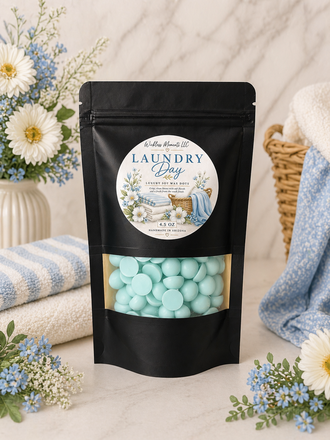 Laundry Day Soy Wax Dots | Medium Bag 4.5 oz
