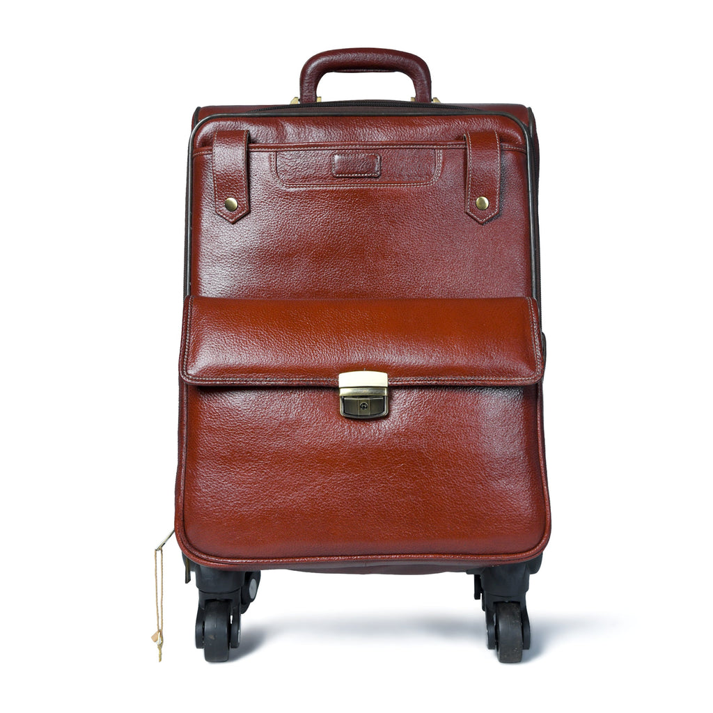 Buffalo Leather Carry-On Trolley