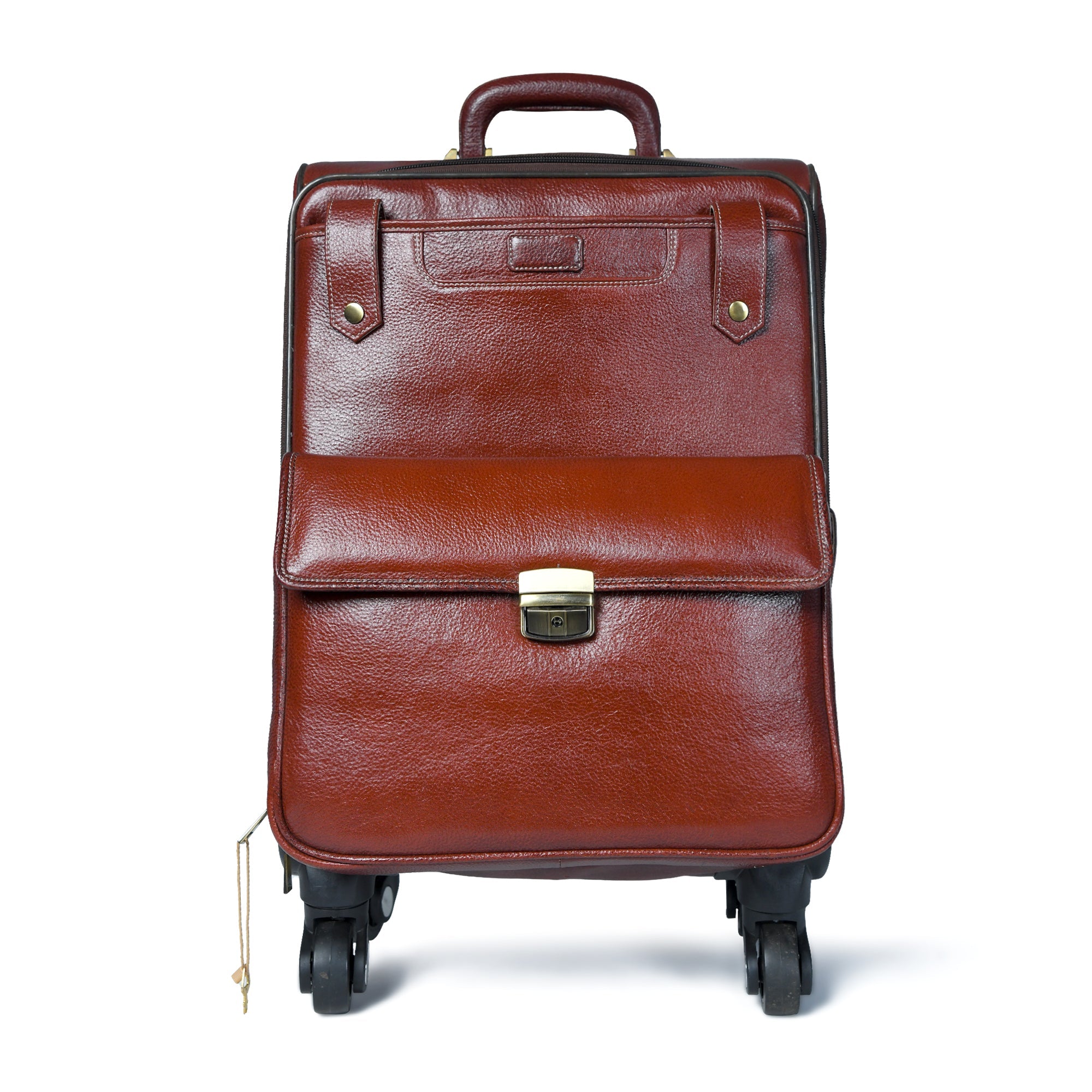 Buffalo Leather Carry-On Trolley
