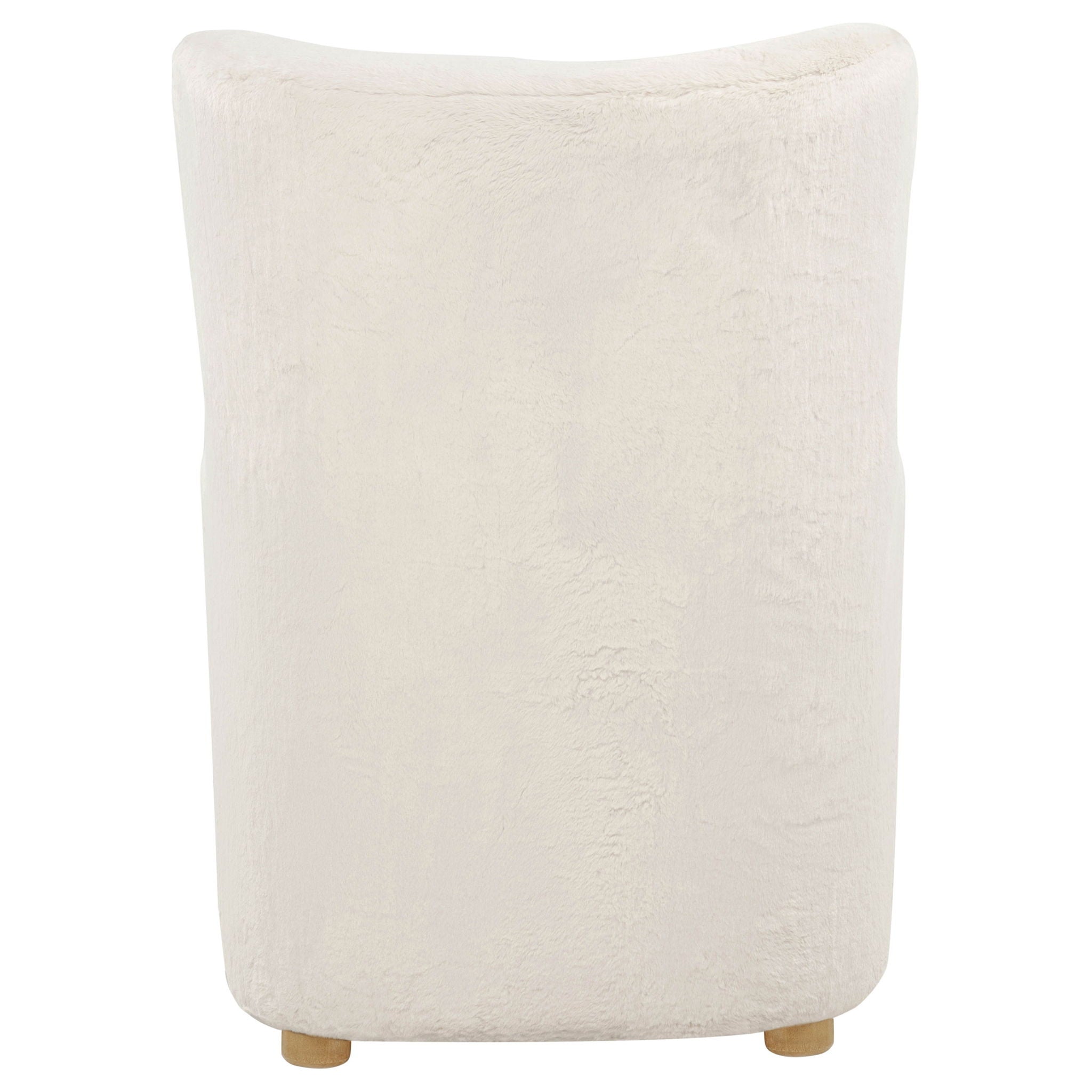 Thornton Sculptural Wingback Lounge Chair — Ivory