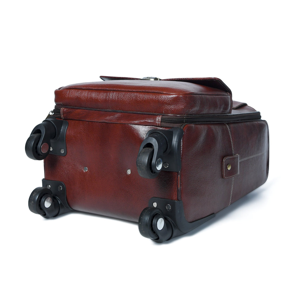 Buffalo Leather Carry-On Trolley