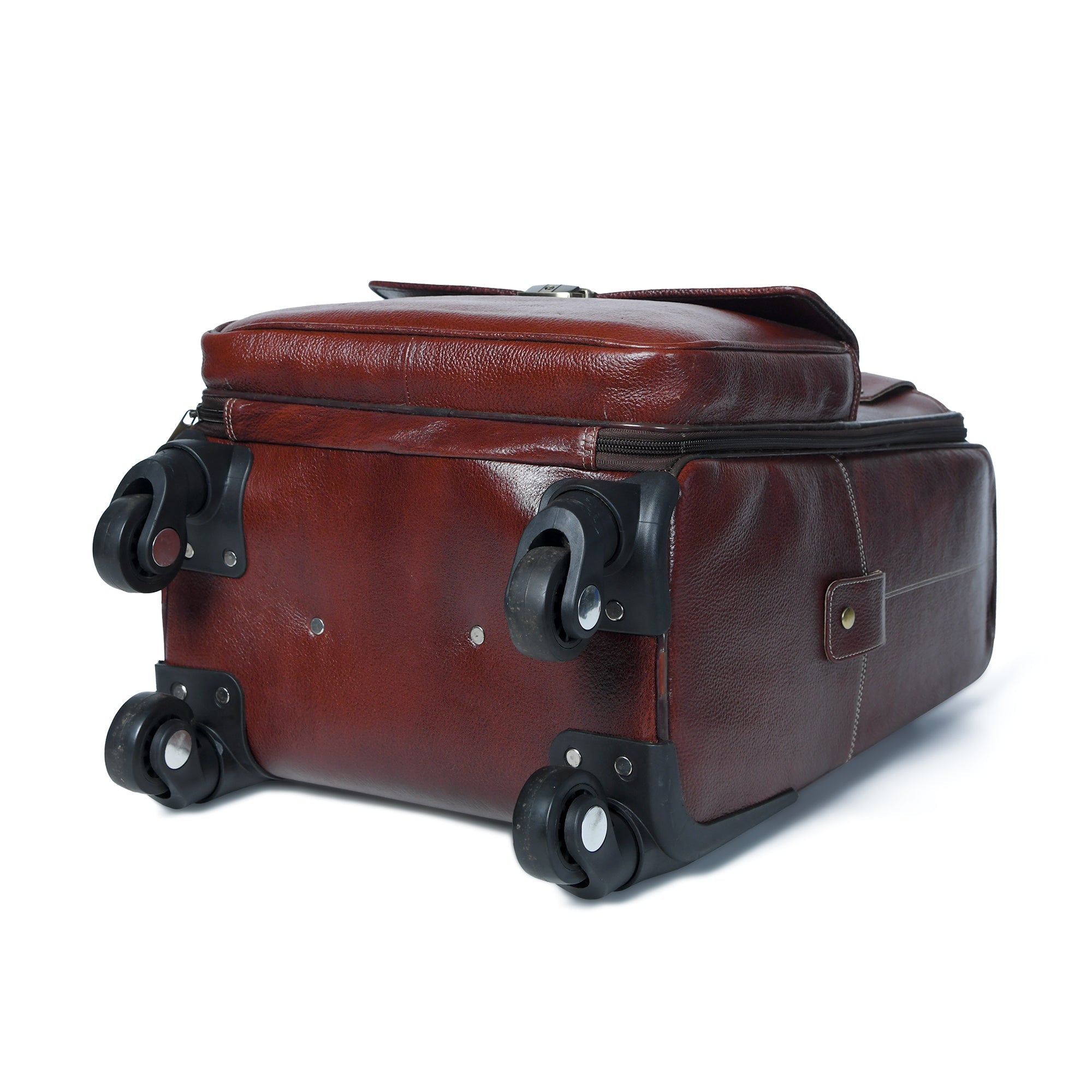 Buffalo Leather Carry-On Trolley