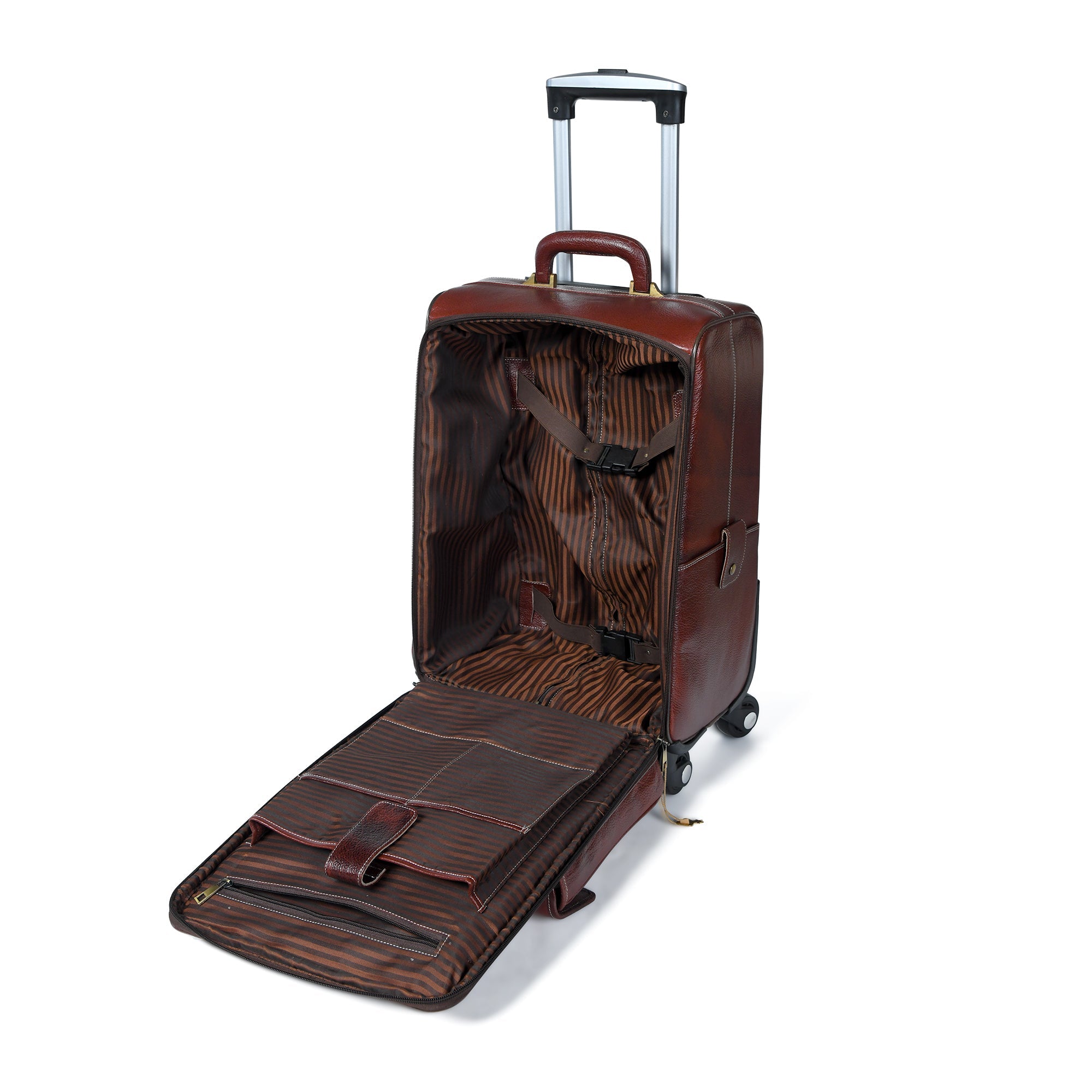 Buffalo Leather Carry-On Trolley