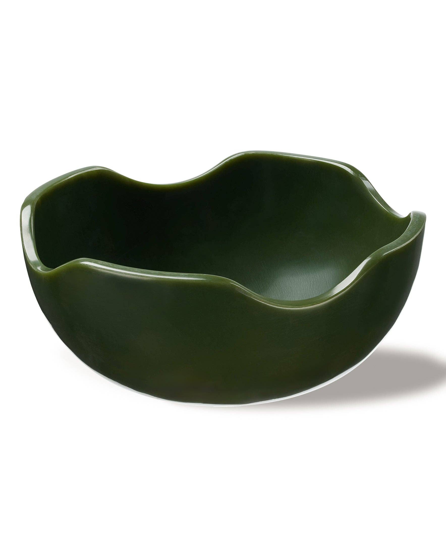 Aubergine Wavy Resin Bowl — Large