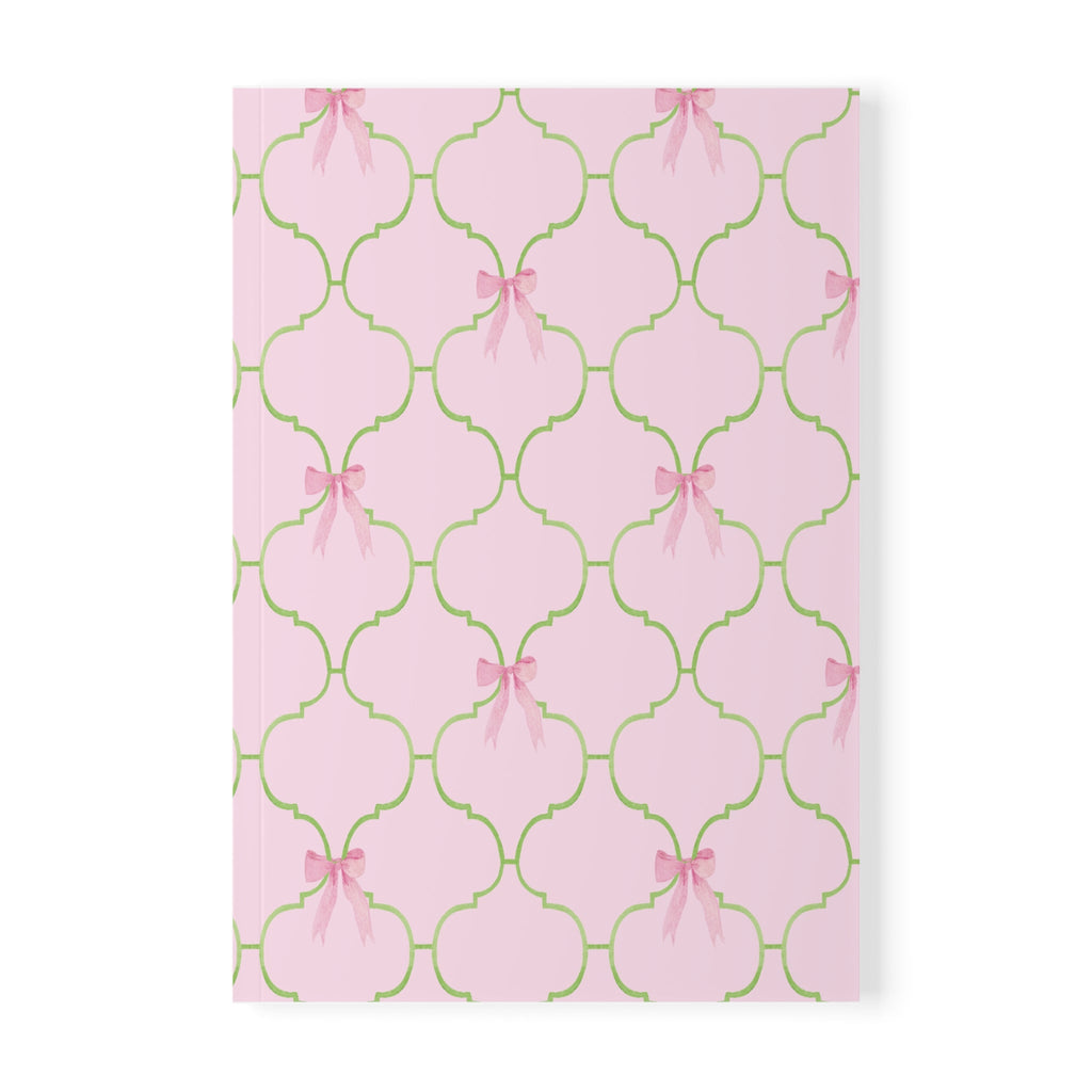 Watercolor Bow Softcover Notebook