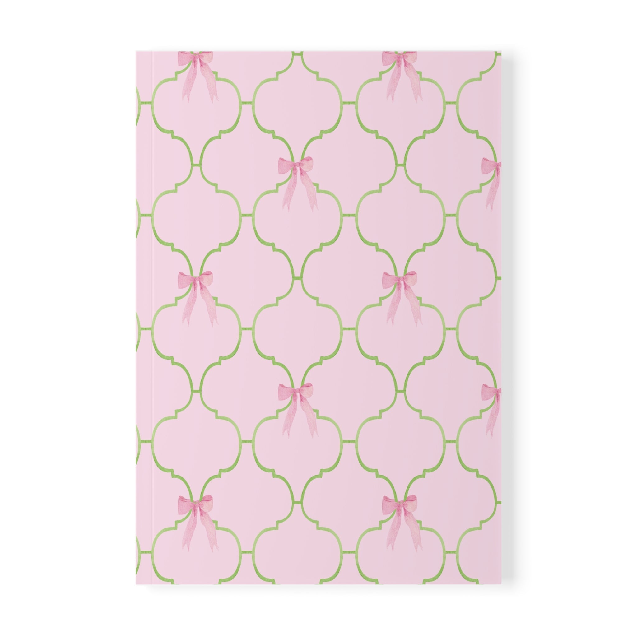 Watercolor Bow Softcover Notebook
