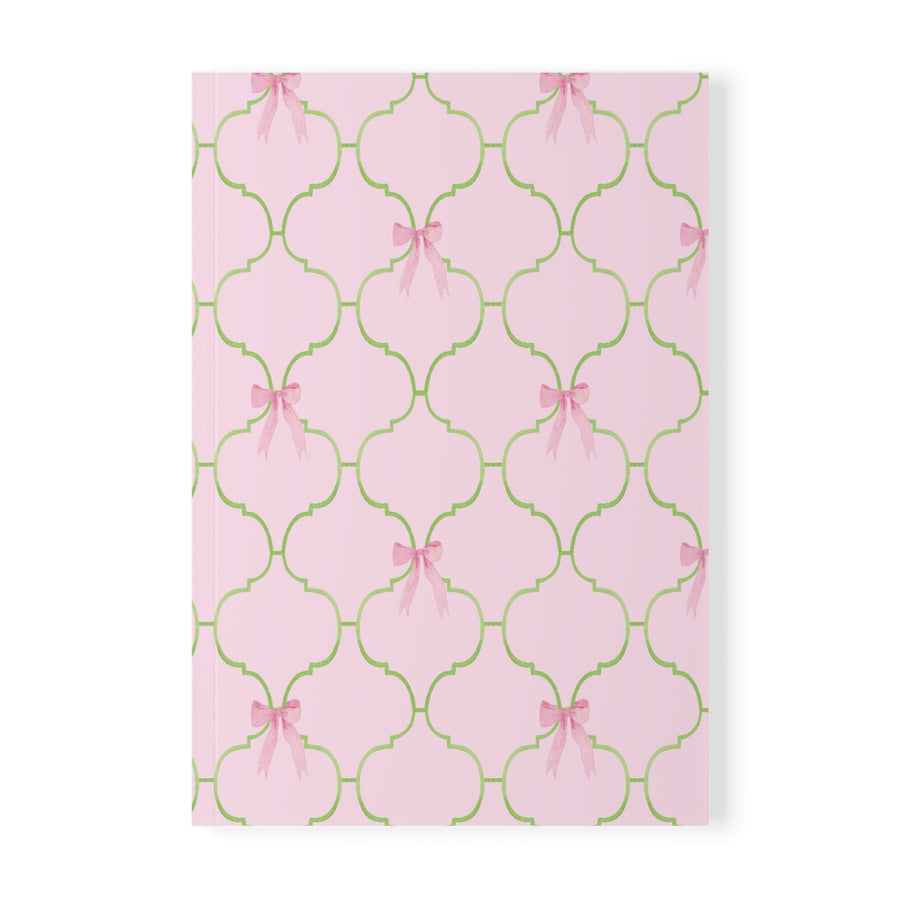 Watercolor Bow Softcover Notebook