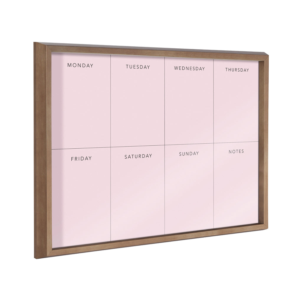 Blake This Week Pink Framed Printed Glass by The Creative Bunch Studio