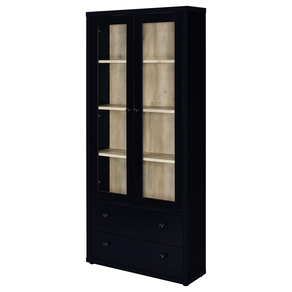 Hawthorne Glass Display Cabinet — Black