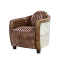 Brancaster Top-Grain Leather Accent Chair