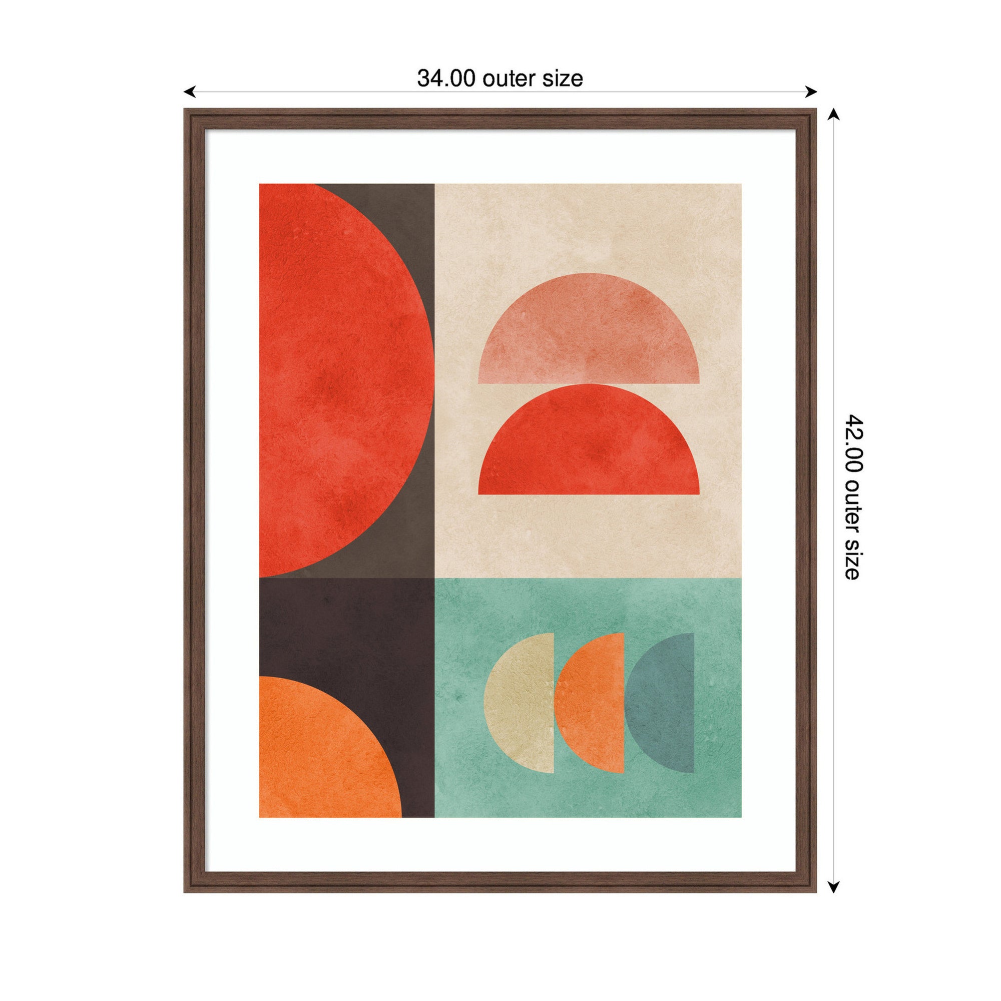 Circles in Harmony No. 11 by Vitor Costa Framed Wall Art Print