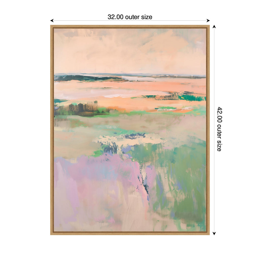 Sylvie Pastel Horizon II Framed Canvas by Amy Lighthall