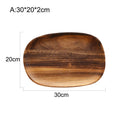 Hand-Polished Acacia Serving Plates