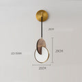 Sculptural Walnut Wood Wall Light
