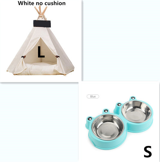 Wooden Cat Nest with Canvas Cushion