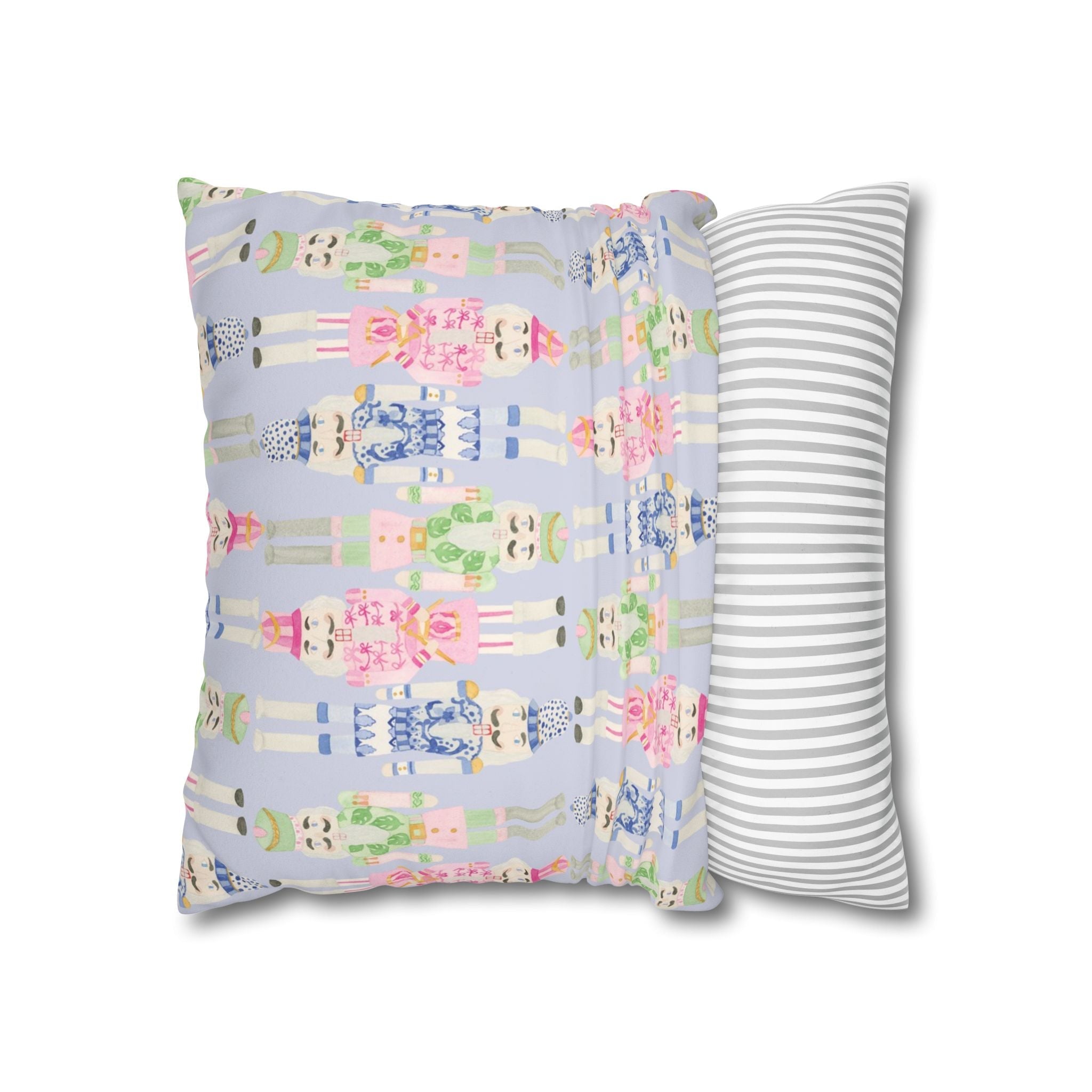 Grandmillenial Nutcracker Velvet Pillow Cover