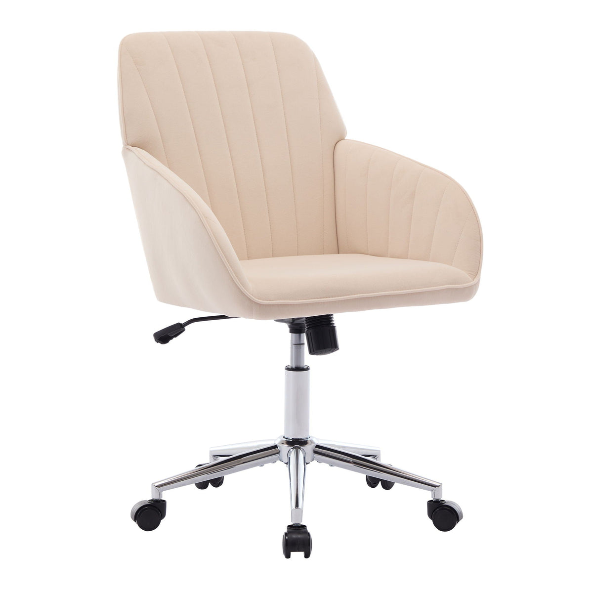 Ergonomic Swivel Office Chair with Silver Base — Color Options