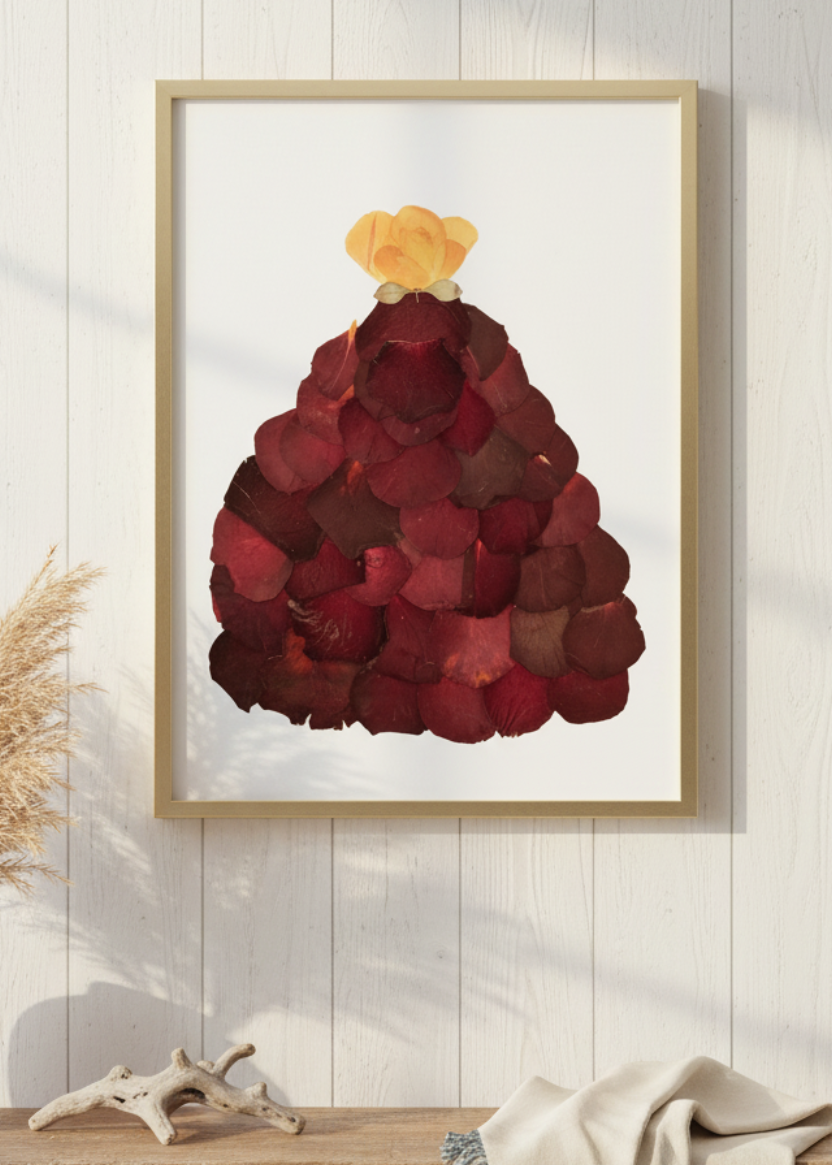 Rose Petal Dress Art Print