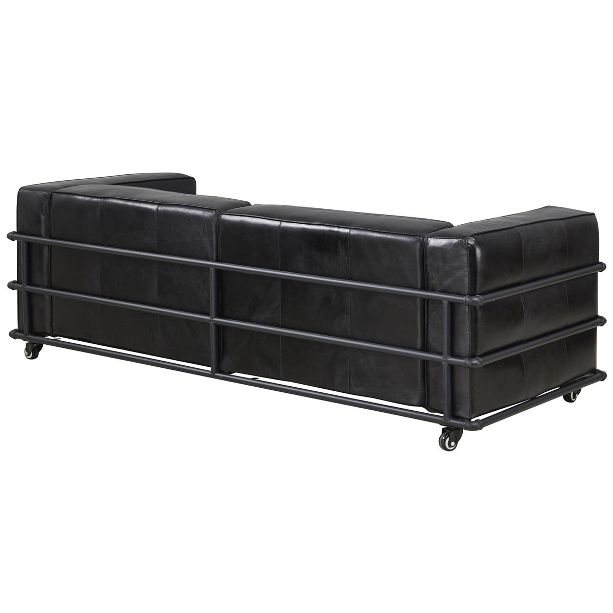 Henry Industrial Modern Leather Sofa (2 Colors Available)