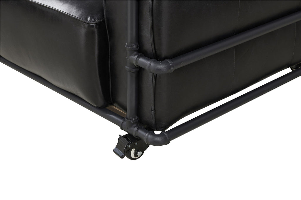 Henry Industrial Modern Leather Sofa (2 Colors Available)
