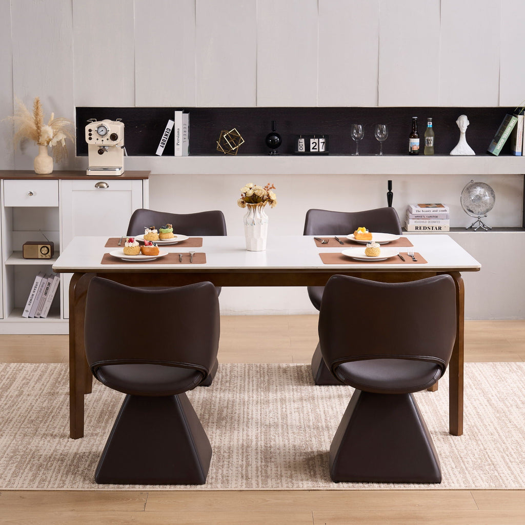 High-Back Swivel Dining Chair