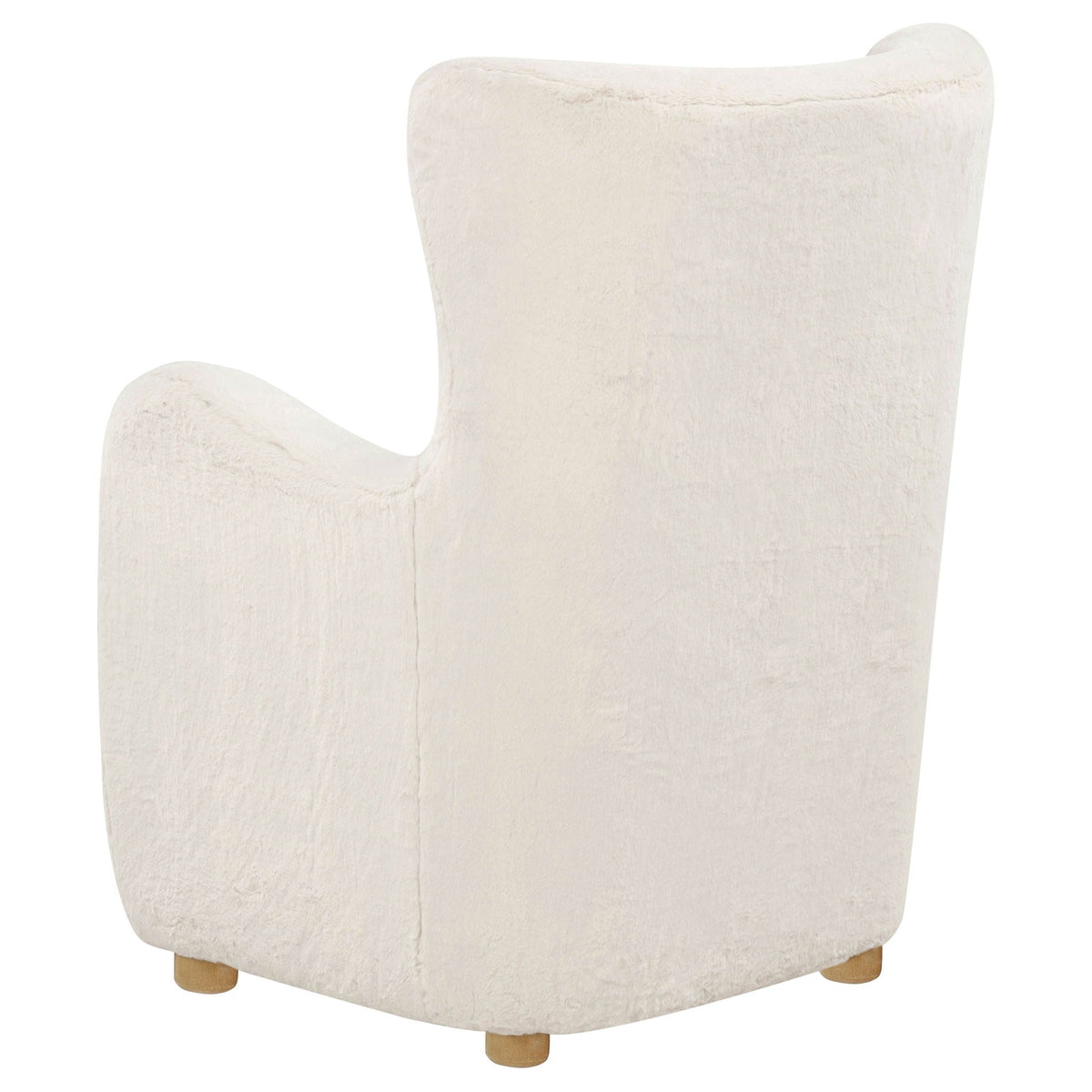 Thornton Sculptural Wingback Lounge Chair — Ivory