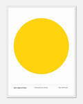 JUST A SPOT OF COLOR: SUN YELLOW Framed Art Print by Holly McWhorter