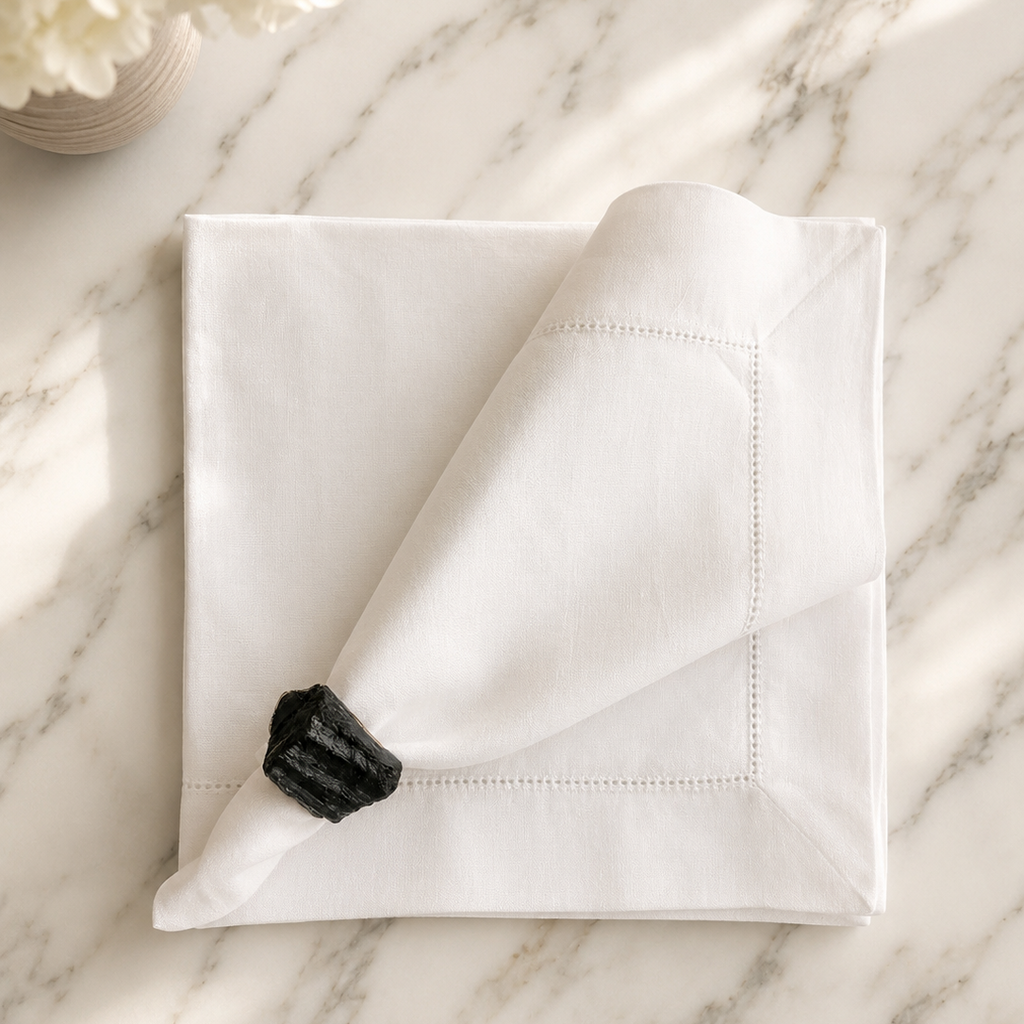 Serenity White Napkins (Set of 2)