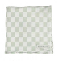 Green & White Checkered Stretch Swaddle