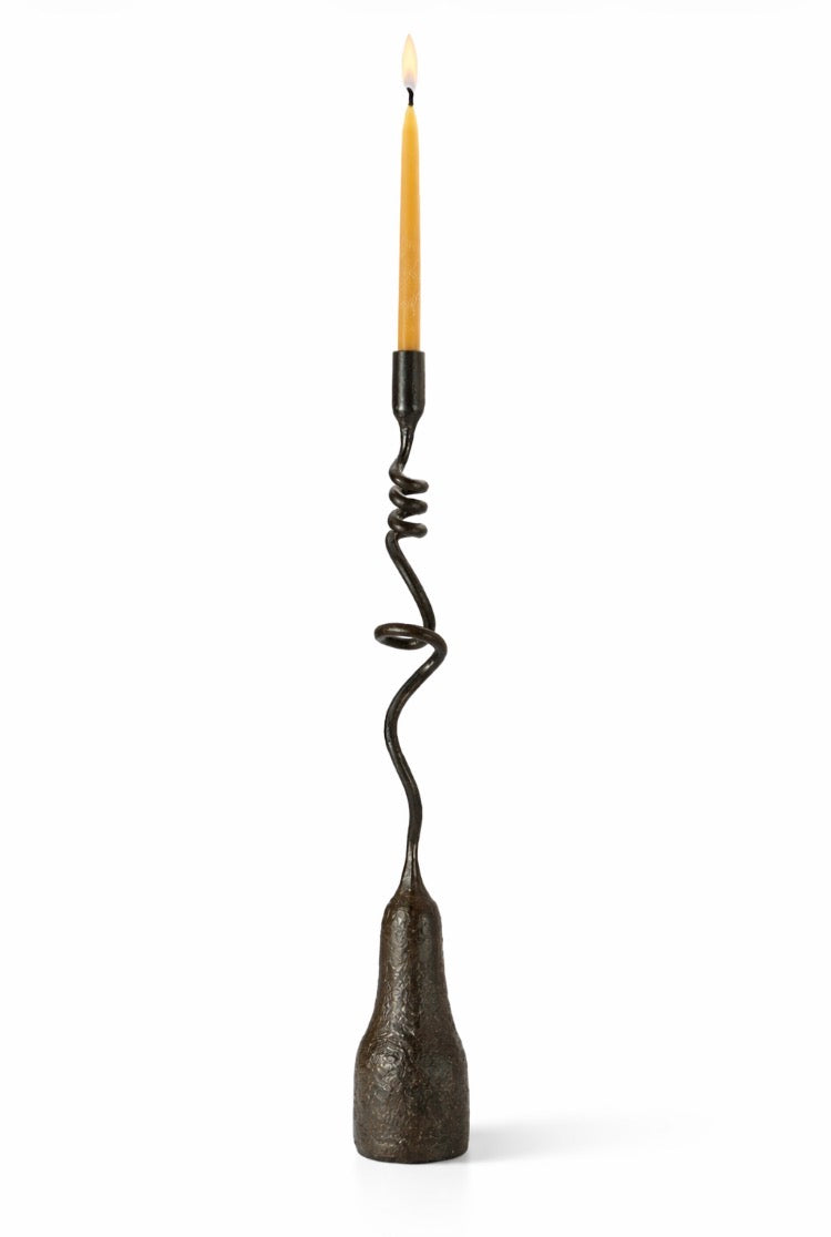 Friends Candle Holder — Handmade Iron Sculptural Piece (Individual)