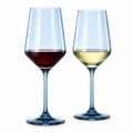 Tonal Stemmed Wine Glassware, Cloudy Blue, Set of 2