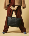 Simona (black) - Italian calf leather women's shoulder bag