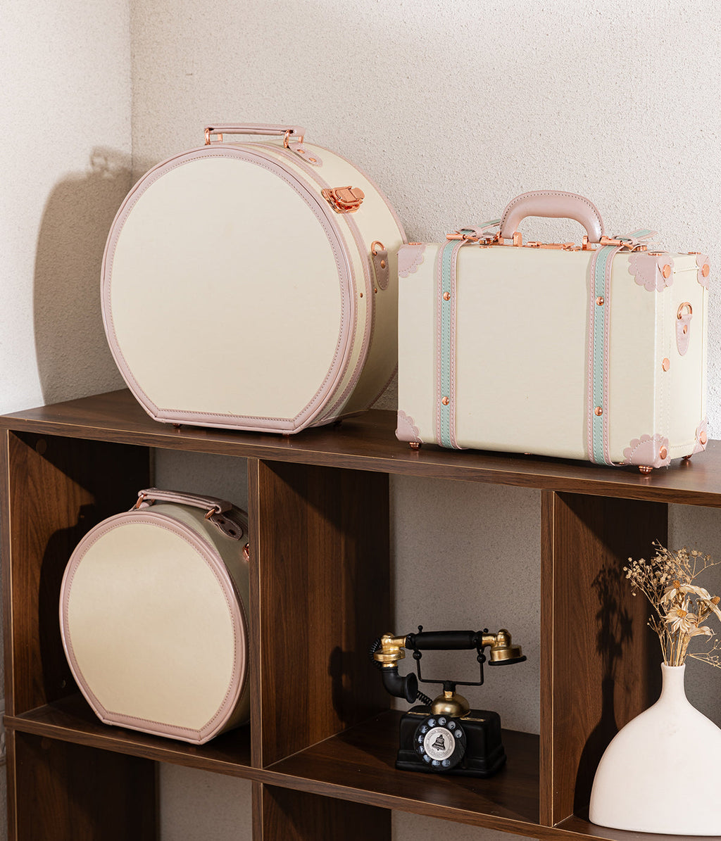 Minimalism Small Hat Box - Cream White's