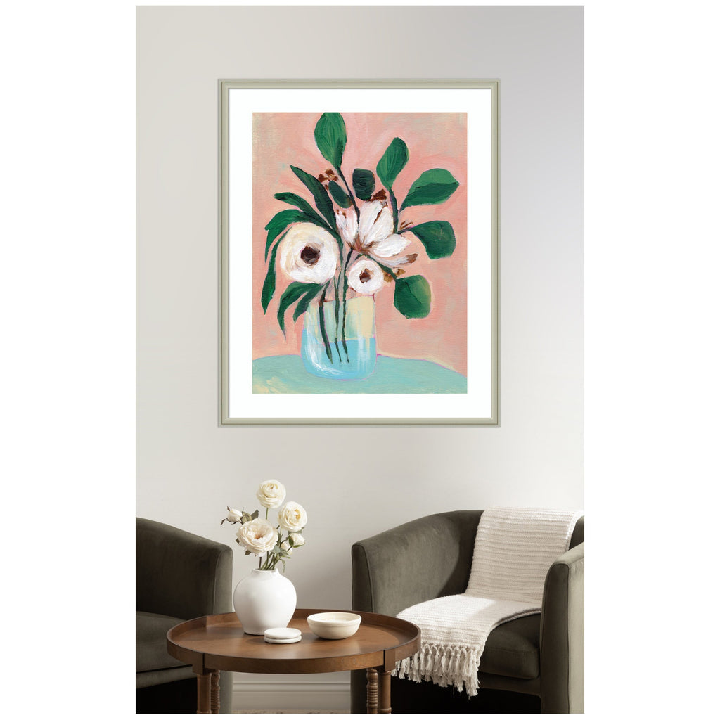 Framed Art Blush in Bloom by Nikita Jariwala