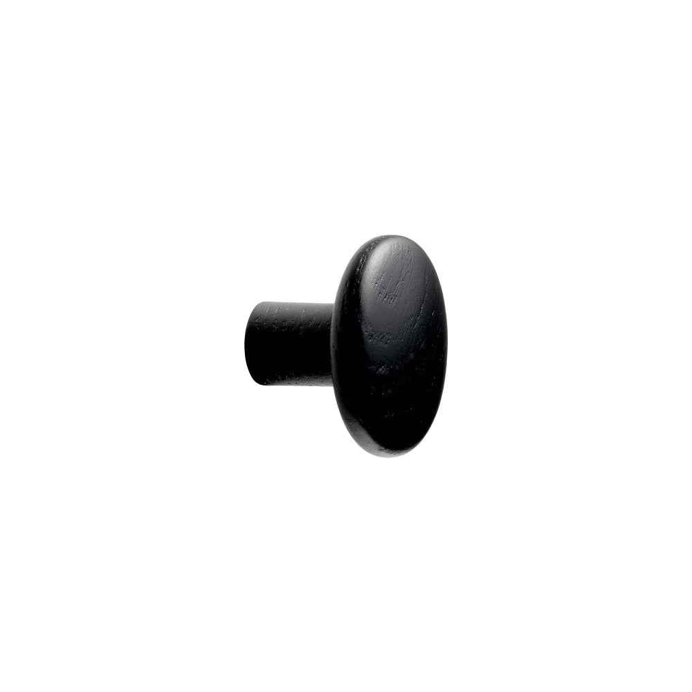 Black Lacquered Wood "Brutus" Cabinet Knob and Drawer Pulls